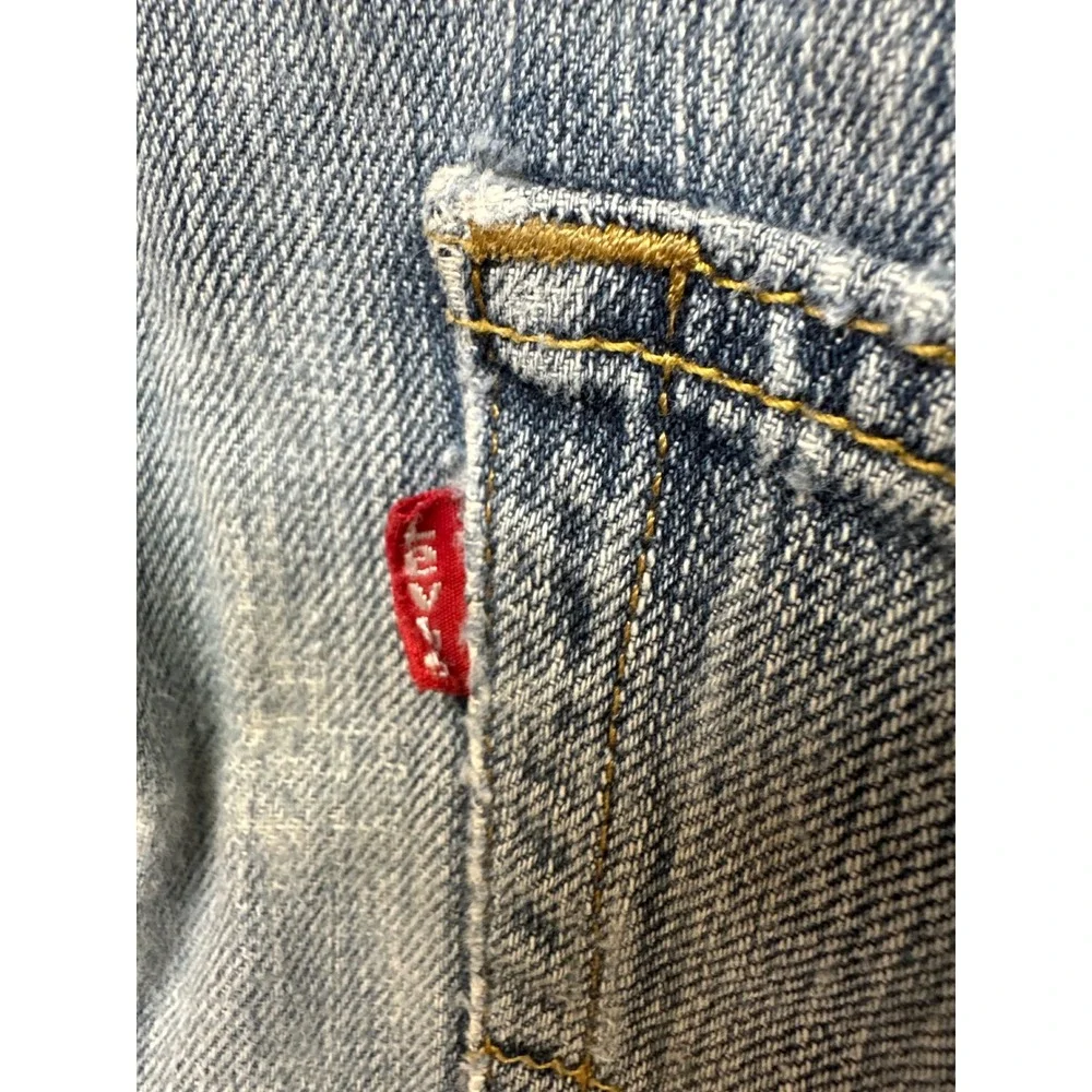 Levi's Denim Cut‎ Off Shorts Mens W36 Blue Good Frayed Hem Distressed Jorts